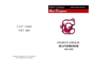 handbook - SUNY Cortland