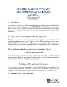 florida marina storage agreements at a glance