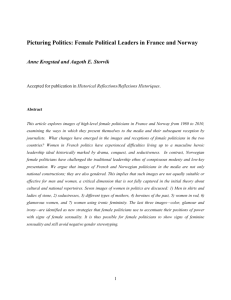 Picturing Politics: Female Political Leaders in France and Norway