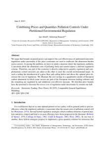 Combining Prices and Quantities Pollution Controls Under