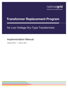 Transformer Replacement Program
