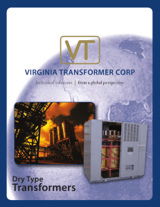 Dry type transformers - Virginia Transformer Corporation