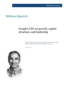 Google's CFO on growth, capital structure, and leadership