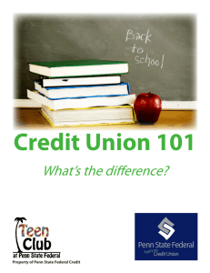 What's the difference? - Penn State Federal Credit Union