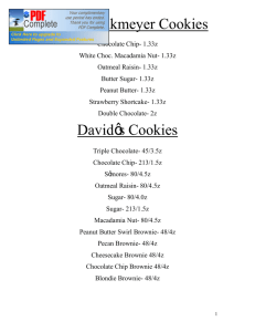 Otis Spunkmeyer Cookies David's Cookies