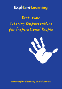 Part-time Tutoring Opportunities for Inspirational