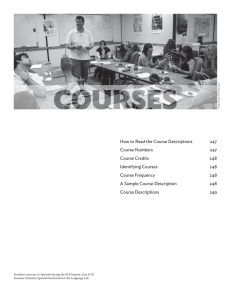 Course Descriptions - University of Alaska Fairbanks