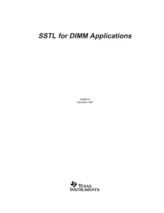 sstl for dimm applications