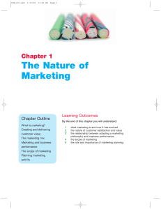 The Nature of Marketing - McGraw