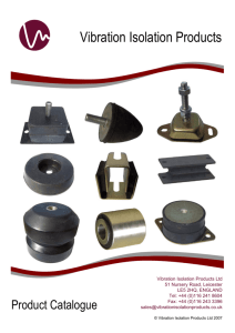 Vibration Isolation Products Product Catalogue