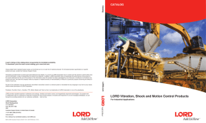 LORD Vibration, Shock and Motion Control Products