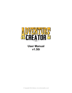 Adventure Creator manual