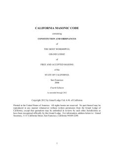 california masonic code