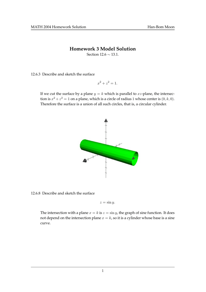 Homework 3 Model Solution Han