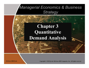 Chapter 3 Quantitative Demand Analysis