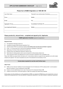 RAMS Loan Application Form