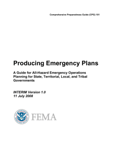 Producing Emergency Plans: A Guide for All