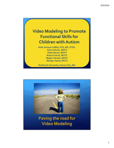 Video Modeling to Promote Functional Skills for Children