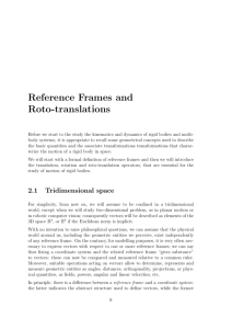 Chapter 2 Reference Frames and Roto-translations