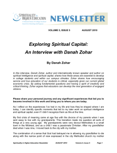 An Interview with Danah Zohar - Spirituality in Higher Education