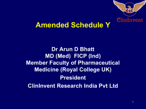 9_Dr Arun Bhatt - Schedule Y
