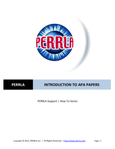 perrla introduction to apa papers