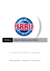 perrla how to install apa perrla