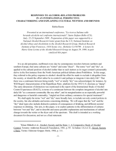 Klaus Mäkelä et al., Alcohol, Society and the State: 1. A Comparative