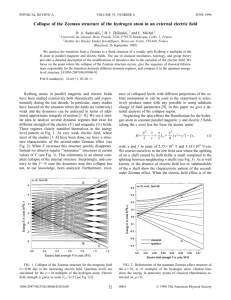 Collapse of the Zeeman structure of the hydrogen atom in an