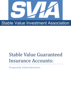 Stable Value Guaranteed Insurance Accounts: