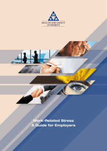 Work-Related Stress A Guide for Employers