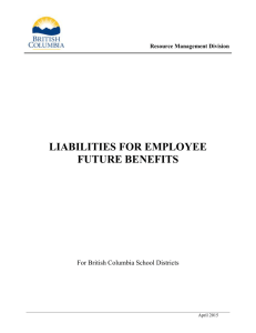 Liabilities for Employee Future Benefits - 2015