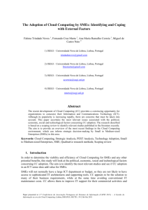 The Adoption of Cloud Computing by SMEs: Identifying and