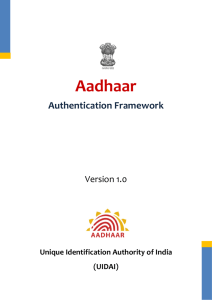 Aadhaar Authentication Framework