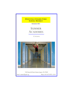 Summer courses catalog 11.pub - Unionville