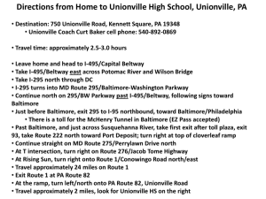 Directions from Home to Unionville High School, Unionville, PA