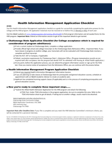 Health Information Management Application Checklist
