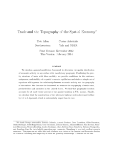 Trade and the Topography of the Spatial Economy