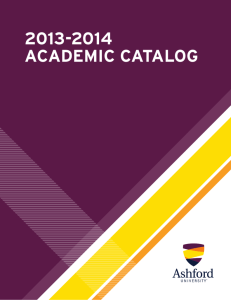 2013-2014 ACADEMIC CATALOG