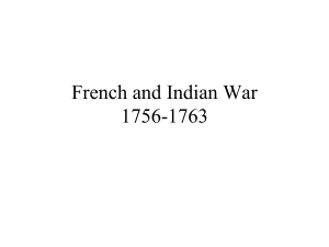 French and Indian War 1756-1763