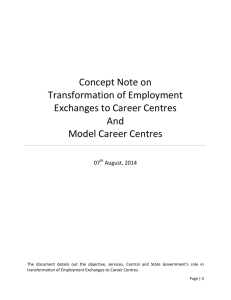 Concept Note on Transformation of Employment Exchanges to