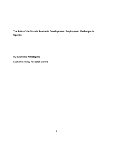 The Role of the State in Economic Development: Employment