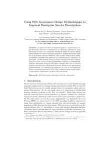 Using SOA Governance Design Methodologies