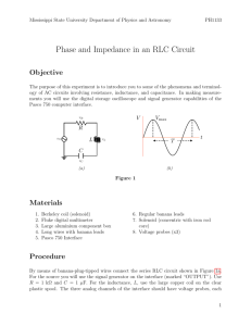 Phase and Impedance in an RLC Circuit