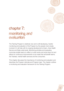 Chapter 7: Monitoring and Evaluation