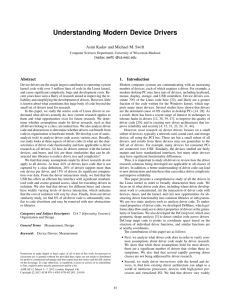 Understanding Modern Device Drivers - Pages