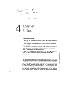 Six Market Failures