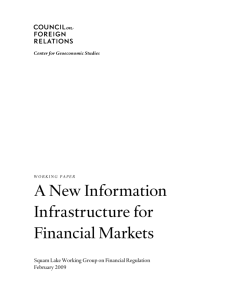 A New Information Infrastructure for Financial Markets