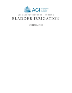 Bladder Irrigation