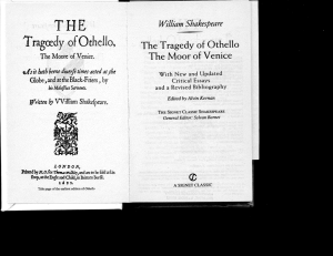 T ragredy of Othello